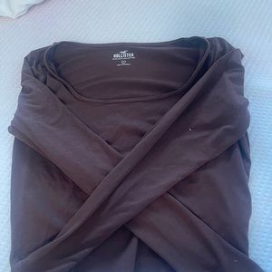 Hollister Brown long sleeve